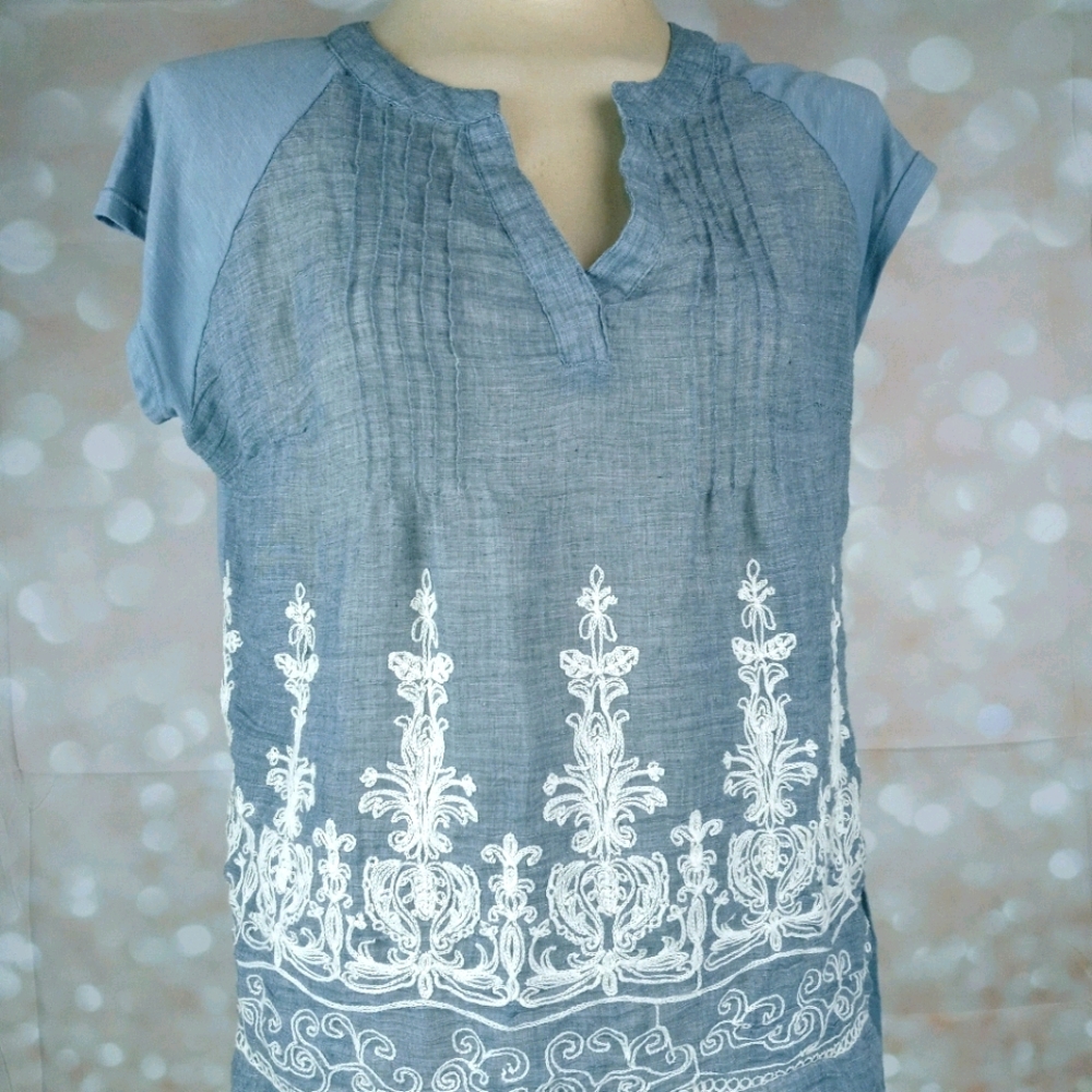 RETROLOGY Knit & Woven Raglan Sleeved Embroidery